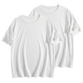 thumbnail image 2 of Mgmyaa 2-Pack Womens Short Sleeve T-Shirts, Summer Solid Color Crew Neck Tops Basic Tees for Women, 2 of 9