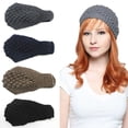 thumbnail image 1 of 4 Pcs Bandeau pour Femmes Mode Tricoté Cache-Oreilles Bande pour Cheveux Serre-Tête, 1 of 10