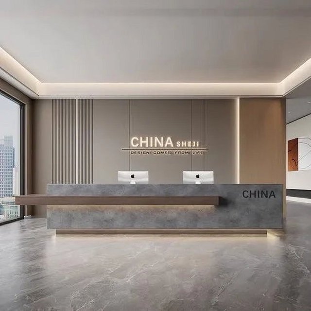 Podium Office Reception Desk Bar Counter Church Shop Study Reception Desks Modern Hospital Mostrador Recepcion Salon Furniture My Lux Decor Round