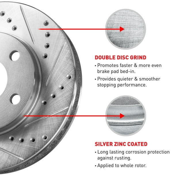 R1 Concepts Wgpn1 67086 R1 Concepts Brake Rotor D/S Silver Fits