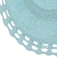 thumbnail image 4 of Home Weavers Hampton Crochet Bath Mat 100% Cotton Reversible Bathroom Rug Set Machine Washable Bathroom Rug-17"x24", Bath Rug- 21"x34", Aqua Color 2 Piece Bath Rug set, 4 of 4