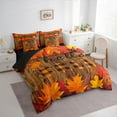 thumbnail image 3 of Manfei Hello Fall 7-Piece Twin Bedding Sets,Autumn Fall Maples Bedding Comforter Set,Old Barn Door Sheet Sets For Children,Breathable Home Decor Reversible, 3 of 8