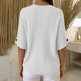 thumbnail image 5 of yillto Womens Short Sleeve Tops Textured Loose Crewneck Lightweight Casual Top Blouses for Women, 5 of 6