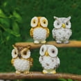 thumbnail image 4 of Sunxin Desktop Ornament Owl Resin Small Ornaments Decoration Bonsai Green Plant Creative Gift Crafts Ornaments, Owl Resin Small Ornaments *2 Pieces, 4 of 6