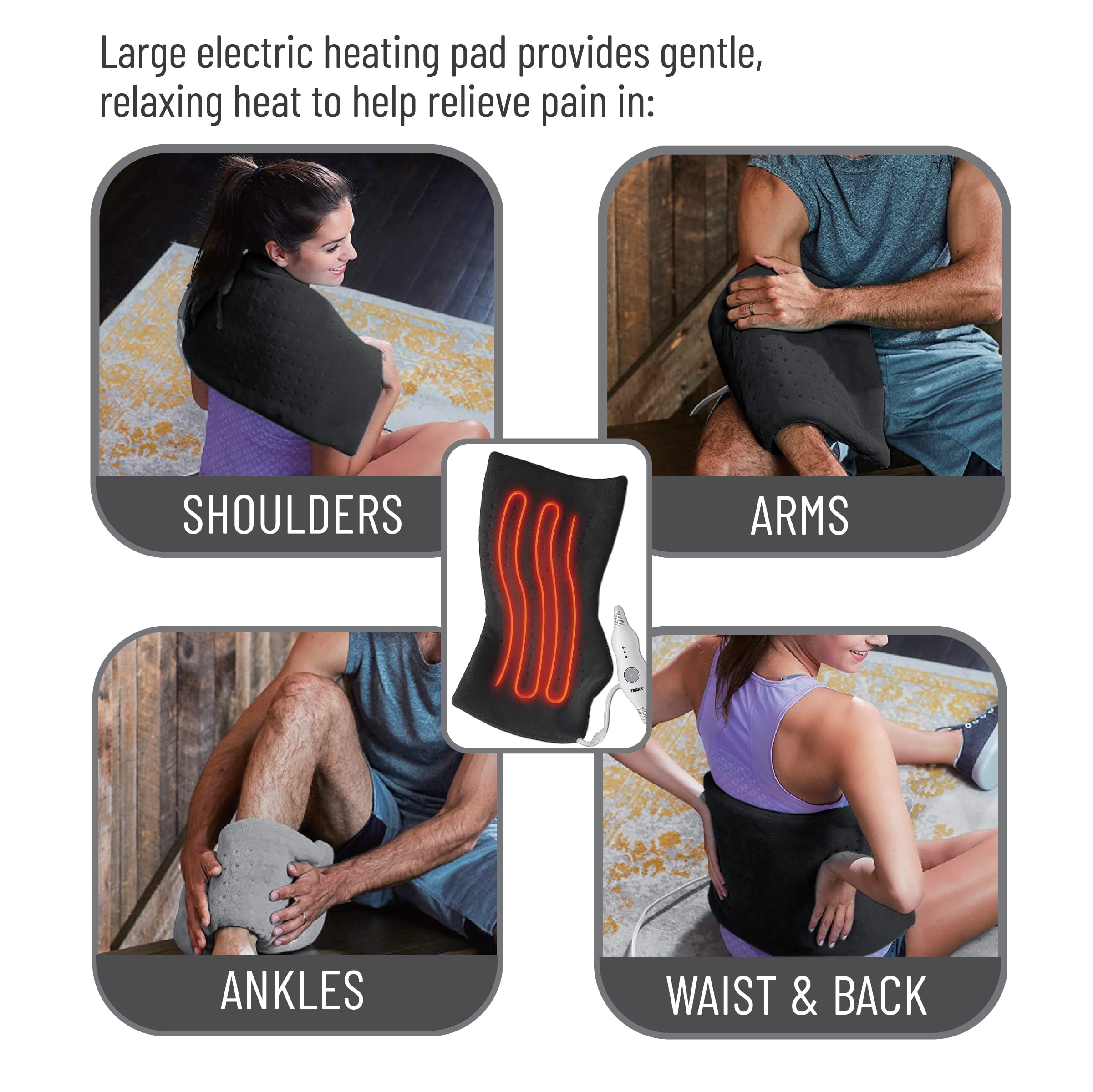 TRAKK ELECTRIC HEATING PAD - 12" x 24"