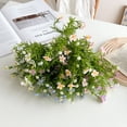 thumbnail image 4 of Zhuge 6-Bundle White Artificial Wildflowers, 13.78 Inch Lifelike Fake Flowers, Perfect for Spring, Wedding Party & Indoor Outdoor Decor, 4 of 5