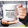 thumbnail image 5 of Funny Mug - Account cause Badass Miracle Worker isn't an Official Job Tittle 11 Oz Ceramic Coffee Mugs - Funny, Sarcasm, Inspirational birthday gifts for friends, coworkers, dad, mom, 5 of 6