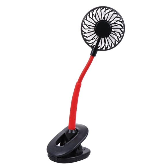 NICERIO USB Multifunctional Fan with LED Light, Black Table Fan for Home and Office Use, Portable and Quiet