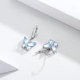 thumbnail image 4 of Midir&Etain Butterfly Leverback Earrings 925 Sterling Silver Moonstone Dangle Drop Earrings Butterfly Jewelry Gifts for Women, 4 of 6