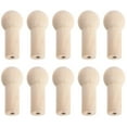 thumbnail image 1 of 10pcs Wooden Pegs Simple Doll Pegs with Screw Nut Hook Hanger Accessories, 1 of 8