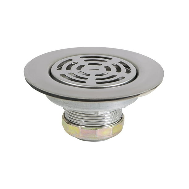 Everflow Flat Stainless Steel RV Mobile Shower Strainer Drain
