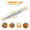 thumbnail image 2 of 304 Stainless Steel Rolling Pin, Long Dough Roller for All Baking Needs, Pizza, Cookie, and Pie, Send Goods from Local Warehouse, 2 of 5