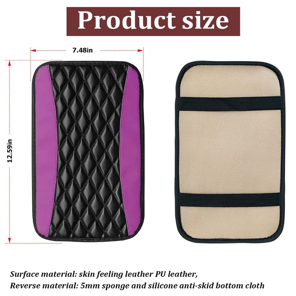 Suede Leather Armrest Mat Arm Rest Protection Cushion Auto Armrests Storage  Box Cover Pad For MG