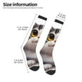 thumbnail image 2 of Susaid Cute Cartoon Kitten Print Thermal Winter Socks for Men and Women, Warm Crew Hiking Socks, for Boots and Outdoor Activities, 2 of 6