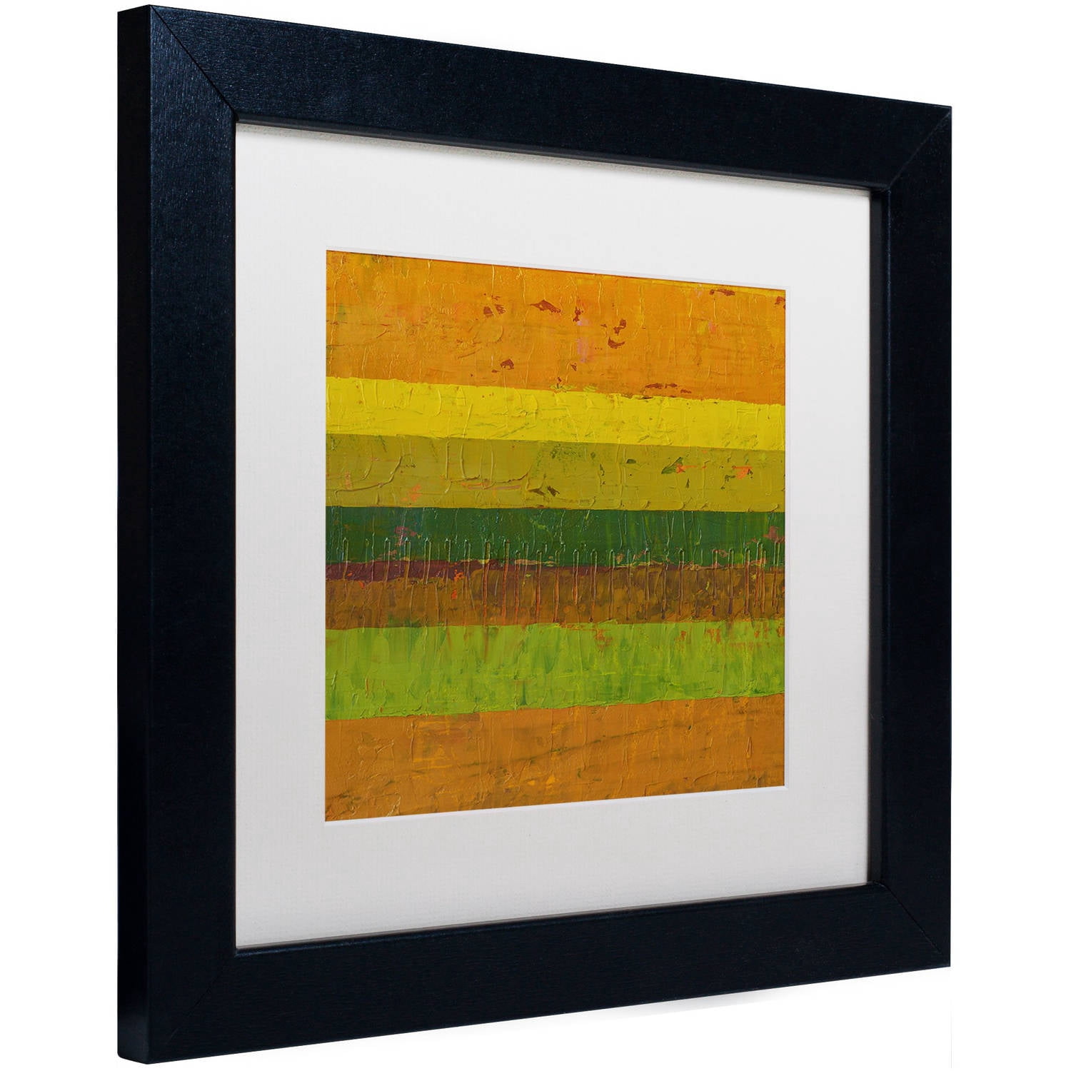 Trademark Fine Art "Purple Line" Canvas Art by Michelle Calkins, White Matte, Black Frame