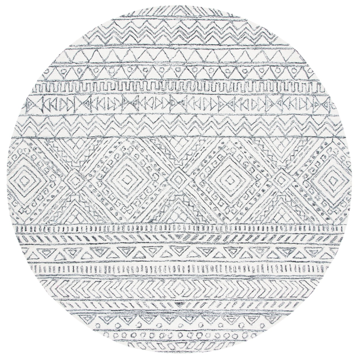 Safavieh  Handmade Aspen Atje Moroccan Boho Wool Rug 4'  x  6' 4' x 6' Indoor,Handmade Living Room,Bedroom,Dining Room Rectangle