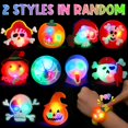 thumbnail image 2 of Pulseras iluminadas GOHEYI, paquete de 24 unidades, regalos para fiestas de Halloween para niños, 2 of 6