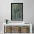 thumbnail image 3 of IDEA4WALL Framed Canvas Wall Art Abstract Print in Gray and Blue Tones Minimalist Pastel Digital Art Modern Art Decorative Bohemian Wall Decor for Living Room, Bedroom, Office - 24"x36" Black, 3 of 5
