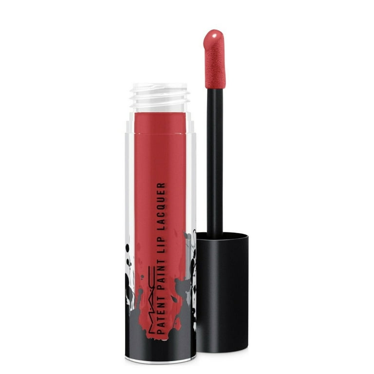 MAC COSMETICS LIPSTICK 0.13 OZ 593 SLICK FLICK MAC COSMETICS/PATENT PAINT  LIP LACQUER (593 SLICK FLICK) 0.1 OZ (3 ML)