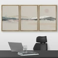 thumbnail image 2 of wall26 Framed Canvas Print Wall Art Set Watercolor Pastel Mountain Range Nature Wilderness Illustrations Modern Art Rustic Relax/Calm for Living Room, Bedroom, Office - 16"x24"x3 Natural, 2 of 5