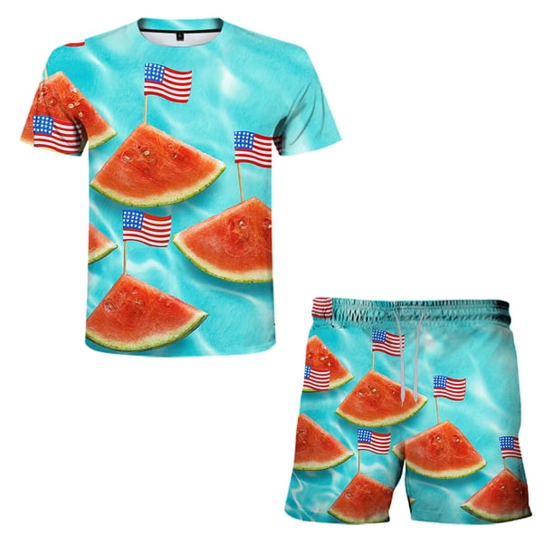 mishuowoti men's independence day clothing 2023 men's summer american