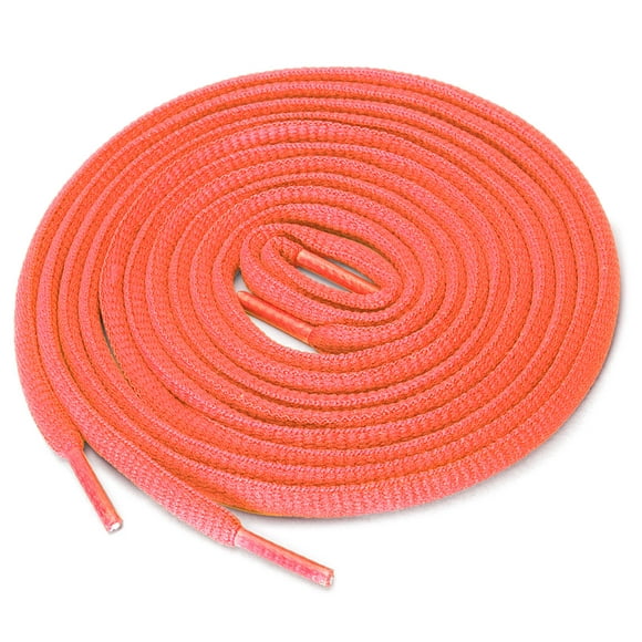 Allegra K Unisex 2 Pairs Athletic Oval Bootlace Half Round Shoelaces for Sneaker Orange Red 140 cm/55"