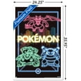 thumbnail image 2 of Pokemon - Neon Group Wall Poster, 22.375" x 34", Framed, 2 of 3