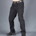 thumbnail image 4 of Moda Hombre Streetwear Casual Cargo Work Pants Senderismo Pantalones Black_XL Zulema Pantalones tipo cargo, 4 of 8