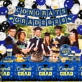 thumbnail image 4 of Suknil Graduation Decorations, 227 PCS Class of Graduations 2026 Decorations Blue Graduation Plates, 4 of 7