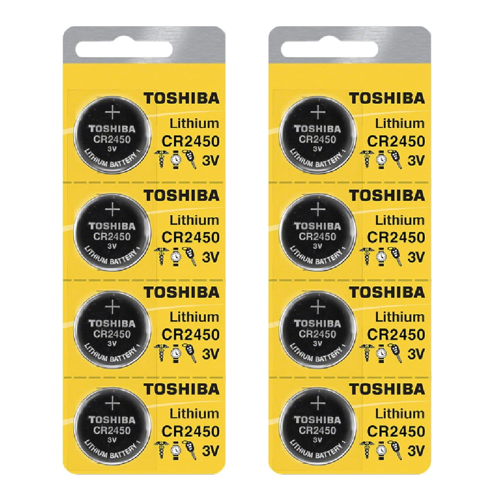 Toshiba CR2450 3 Volt Lithium Coin Battery (8 pcs)