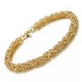 thumbnail image 5 of 6/8/10mm Stainless Steel Gold Byzantine Chain Men's Women's Bracelet Gift 7-11'', 5 of 8