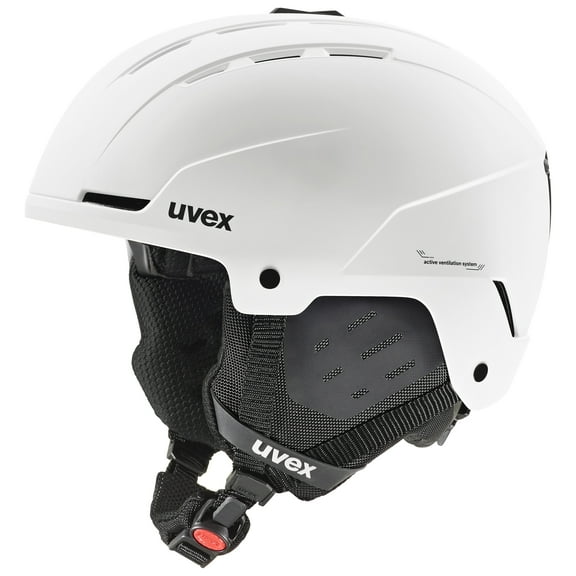 Uvex Stance Ski & Snowboard Helmet with Closable Ventilation, Comfort Padding, White Matte, Size S