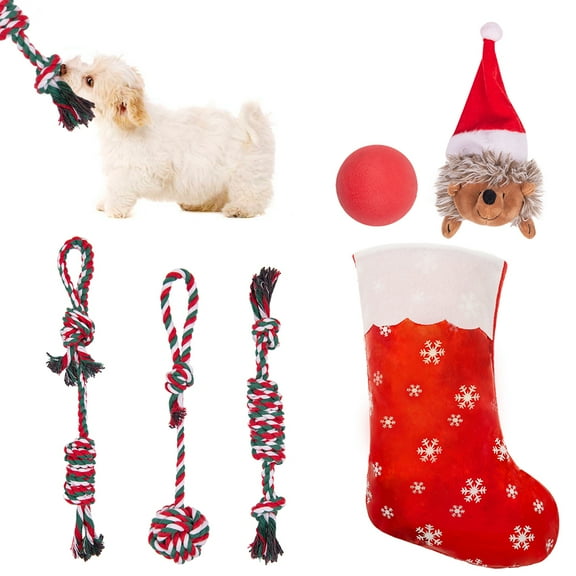 BEPAL Dog Toys Breathable Christmas 5-piece Mixed Set Pet toys for Small and Medium-sized Dogs-Mixed Colors