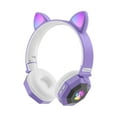 thumbnail image 2 of Bluetooth Headphones Over Ear, Wireless Cat Ear Headphones, LED Light, HiFi Stereo Sound, Built-in Mic, 20H Playtime, Foldable Design, Lightweight Comfortable for Music/Gaming/Travel, 2 of 2