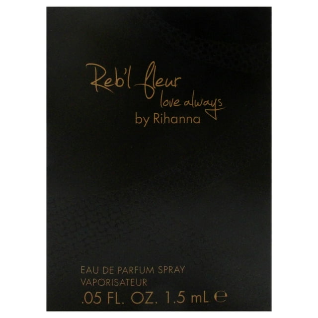Rebl Fleur Love Always par Rihanna pour Femmes - Flacon Vaporisateur EDT 0,05 oz (Mini)