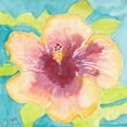 thumbnail image 2 of Dyer, Beverly 26x26 White Modern Wood Framed Museum Art Print Titled - Sunset Hibiscus I, 2 of 4