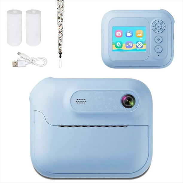 Cámara Digital de Impresión Instantánea HD 1080P para Niños, 1300 MAh, con Reproductor MP3 y 5 Juegos, Ideal Como Regalo de Cumpleaños para Niñas y Niños B
