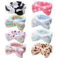 thumbnail image 1 of Diadema con Lazo, Suave Lana Carol, Diadema con Cordones, Turbante, Lazo, Maquillaje, Diademas para Ducha, Diademas para Lavar la Cara, Ducha, máscara de Spa, múltiples Estilos, 8 Piezas, 1 of 7