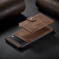 thumbnail image 6 of Case for Google Pixel 6, Detachable Magnetic Wallet Credit Card Slot Case Cover Support Wireless Charging Compatible with Google Pixel 6 (Brown)…, 6 of 15