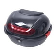 thumbnail image 2 of Universal Motorcycle Rear Top Box, Tail Trunk Boxfor Scooter Luggage Top Lock Storage Carrier Case Helmet Luggage with Universal Mounting Hardware for Scooter, 2 of 7