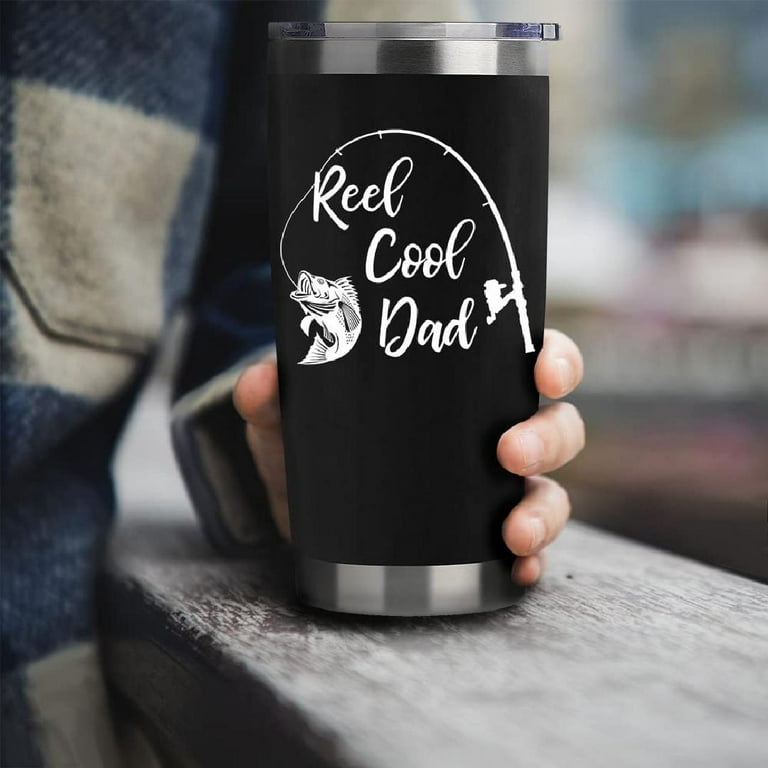 Fishing Gifts For Men Birthday Gift For Dad 20oz Black Real Cool Dad Travel  Tumbler Fishing Gift For Dad Bay Christmas Presents For Father Step Dad  Bonus Dad Fishing Lover Coffee Cup