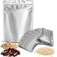 thumbnail image 1 of 55 sacs en mylar de 17,8 x 25,4 cm pour le stockage des aliments, sacs sous vide en mylar Sacs en mylar pour céréales, légumineuses, aliments, grains de café et thé, petits sacs en mylar pour le stoc, 1 of 5