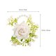 thumbnail image 2 of Houderco 4Pcs Adjustable White Wrist Corsage Bracelet with Artificial Flowers for Elegant Wedding Wear, 2 of 6