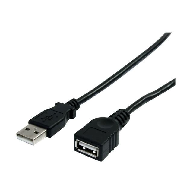 StarTech.com Câble d'Extension USB 2.0 Noir de 3 Pi A vers A - M/F - Câble d'Extension USB A vers A de 3 Pi - Cordon d'Extension USB 2.0 de 3 Pi (USBEXTAA3BK) - Câble d'Extension USB - USB (m) vers USB (F) - USB 2.0 - 3 Pi - Noir - pour P/N : 35FCREADBK3, ICUSB2321F, ICUSB232V2, LTUB1MBK, MSDREADU2OTG, St
