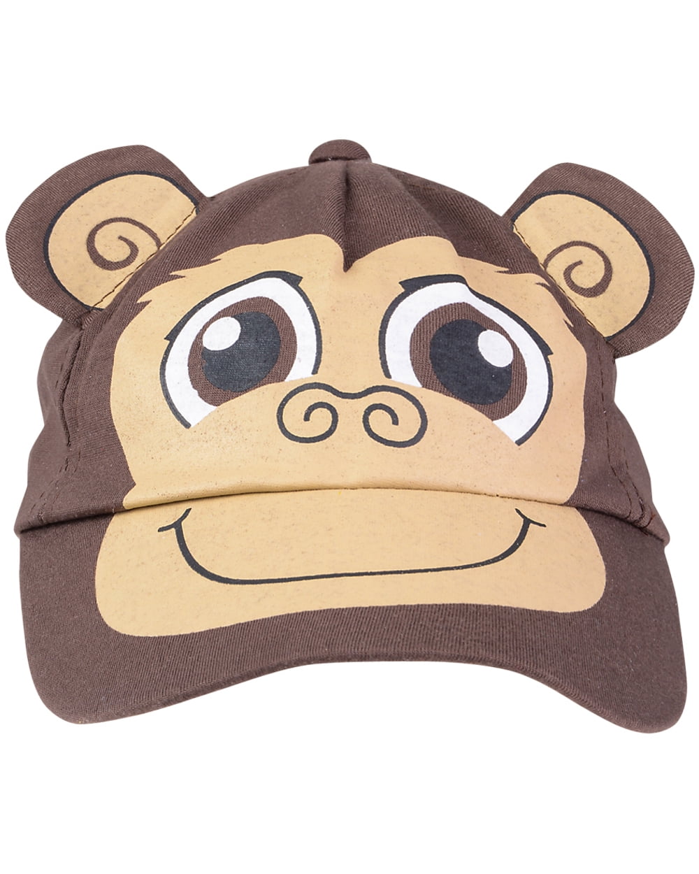 KIDS CHILDRENS RED MONKEY ANIMAL WITH EARS BASEBALL CAP HAT-CUTE-FUNNY COSTUME 