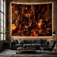 thumbnail image 6 of Still Life Apothecary with Herbalist Cluttered Assortment, Mystical Fantasy for Space Lovers, Wall Decor, Mother'S Day Gift, Tapestry Wall Hanging for Dorm and Living Room, 6 of 7