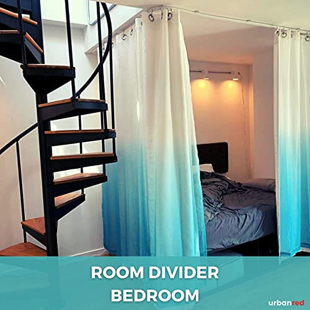 UrbanRed Flexible Ceiling Curtain Track, Meters (9.8FT) Room Divider, Curtain  Rod, Ceiling Track, Wall Divider Curtain, Ceiling Mount, RV Rail, Shower  Corner, Long Curved Hospital Privacy System