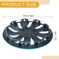 thumbnail image 4 of Unique Bargains 4 Pcs R16 / 16 Inch Universal Car Wheel Rim Hub Cover Wheel Hub Caps Black Blue, 4 of 8