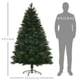 thumbnail image 3 of HOMCOM 6FT Artificial Christmas Tree Holiday Home Decoration for Party, 3 of 10