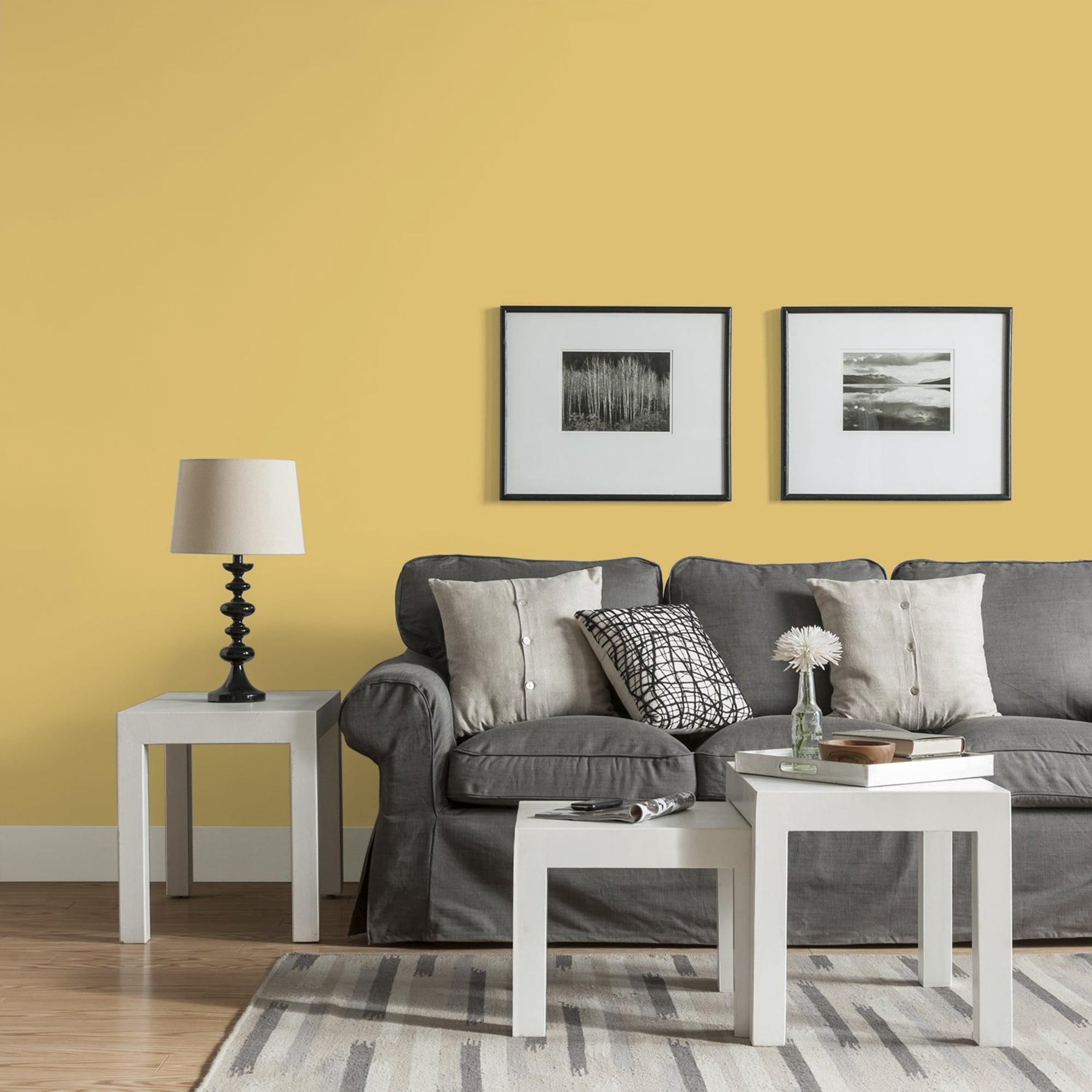 Glidden Fundamentals Tropical Siesta / Yellow, Eggshell Interior Paint, 1 Gallon